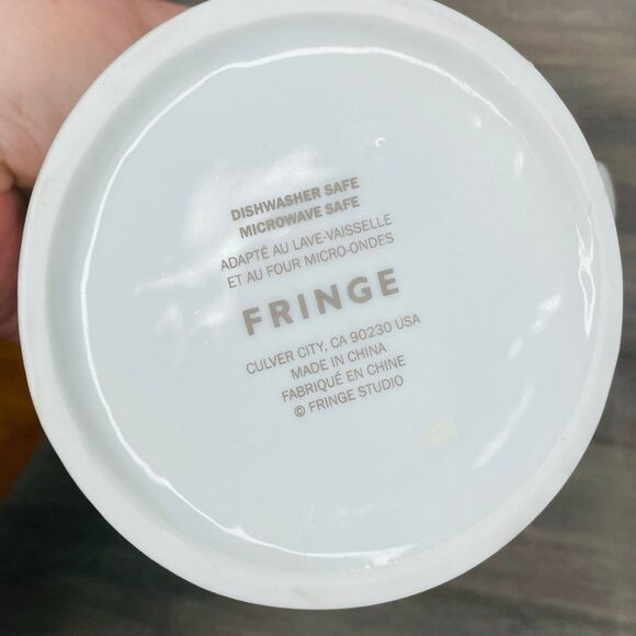 White Ceramic Coffee Tea Mug "One Cat Short of a Crazy Cat Lady" Fringe Studio - Picture 6 of 7